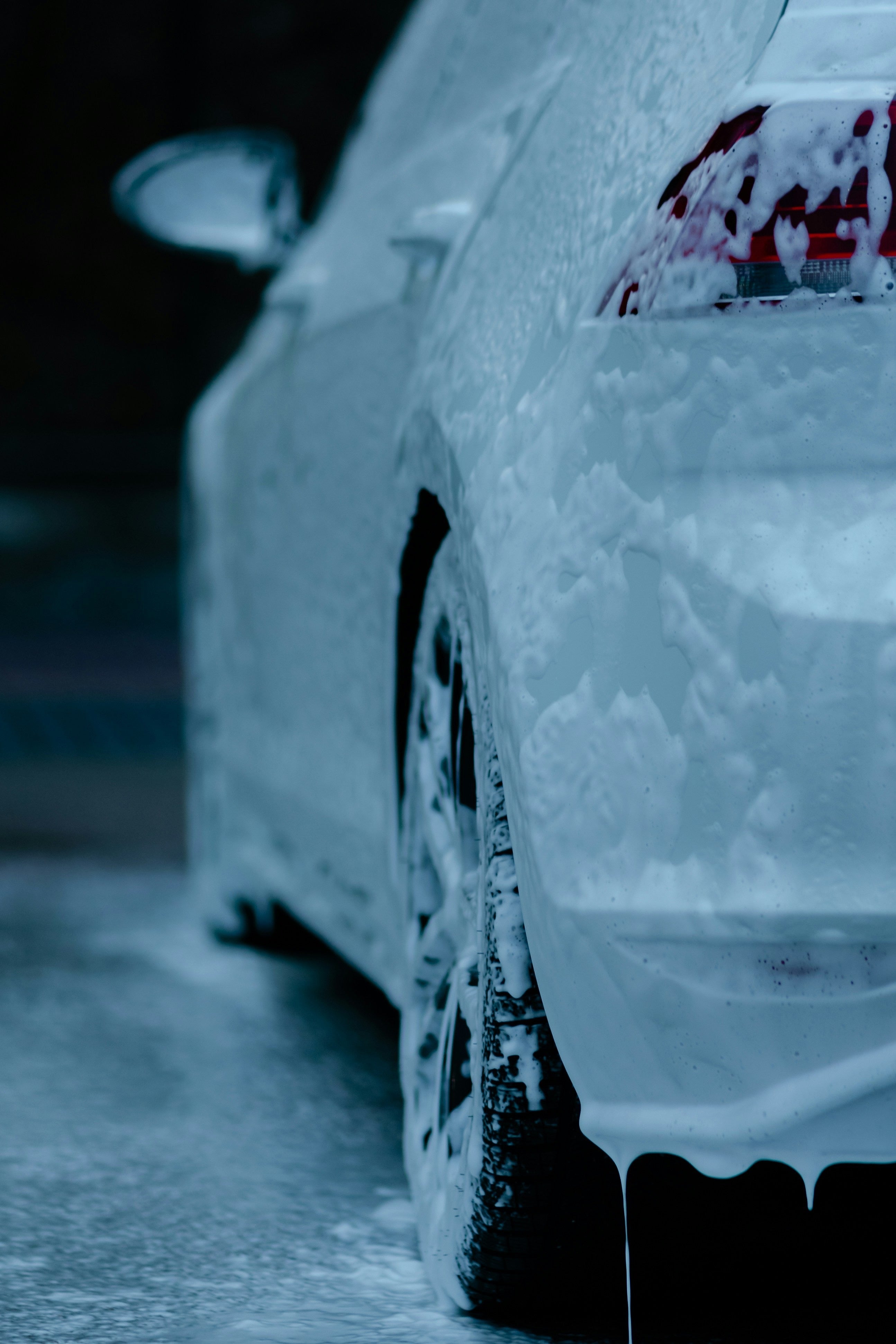 Basic Wash & Tire Shine foam wash exterior service by IO Detailing